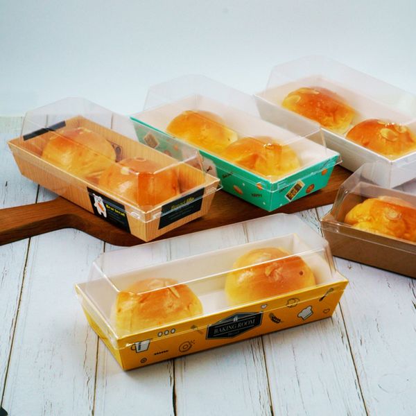 rectangular bread cake sandwich snack wrapping boxes with clear plastic lids disposable cardboard packing box for party
rectangular bread cake sandwich snack wrapping boxes with clear plastic lids disposable cardboard packing box for party