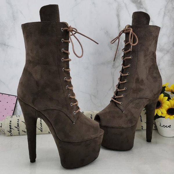 leecabe 17cm/7inches pole dancing shoes high heel platform pole dance boots, Black
leecabe 17cm/7inches pole dancing shoes high heel platform pole dance boots, Black
