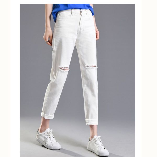 2018 women`s distressed curvy white mid high waist stretch denim pants ripped skinny jeans for woman jean plus size, Blue
2018 women`s distressed curvy white mid high waist stretch denim pants ripped skinny jeans for woman jean plus size, Blue