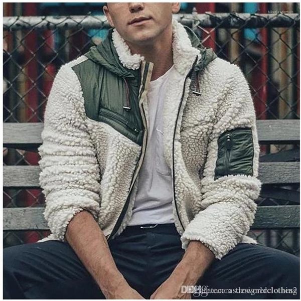 jacket fuzzy zipper fly fashion mens warm coats casul hooded long sleeve clothing mens designer winter, Black;brown
jacket fuzzy zipper fly fashion mens warm coats casul hooded long sleeve clothing mens designer winter, Black;brown