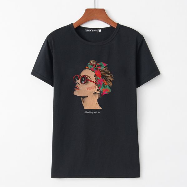 womens and shirts blusas mujer de moda 2019 summer women t-shirt printing short sleeve o neck slim fit casual top, White
womens and shirts blusas mujer de moda 2019 summer women t-shirt printing short sleeve o neck slim fit casual top, White