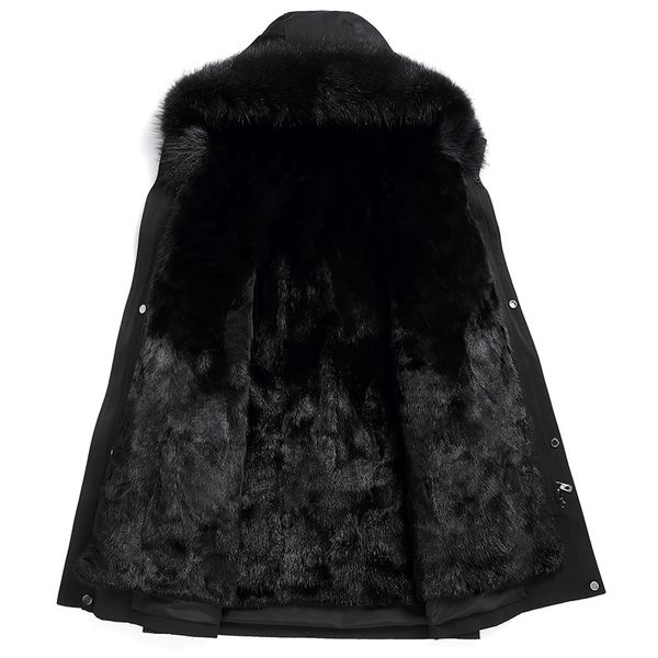 jacket real coat winter natural mink parka men fur collar warm parkas plus size 6xl veste homme hiver my2928, Black
jacket real coat winter natural mink parka men fur collar warm parkas plus size 6xl veste homme hiver my2928, Black