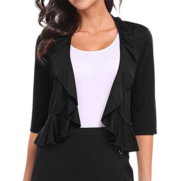 fashion coats women shorts party flouncing solid color ruffles coat outerwear peplum woman winter coats and jackets 2019 fd, Black;brown
fashion coats women shorts party flouncing solid color ruffles coat outerwear peplum woman winter coats and jackets 2019 fd, Black;brown