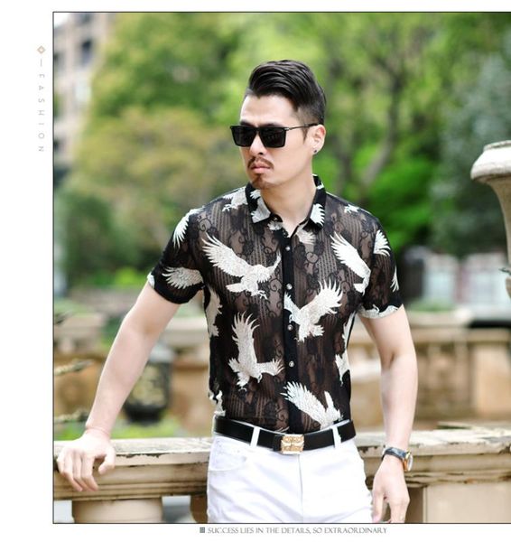 mesh shirts flowers mens shorts sleeve elastic plus size clothing summer men fashion 2020 see through shirt for mens social, White;black
mesh shirts flowers mens shorts sleeve elastic plus size clothing summer men fashion 2020 see through shirt for mens social, White;black