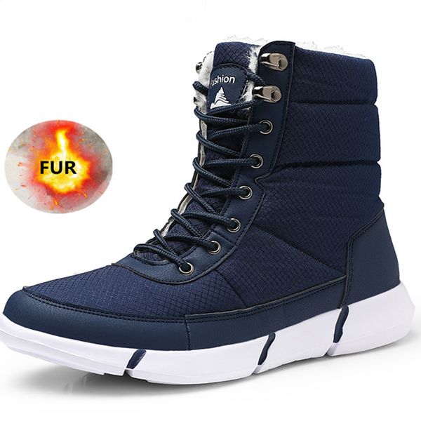 2019 new winter boots men shoes waterproof snow boots with fur plush warm men ankle boots male casual sneakers shoes, Black
2019 new winter boots men shoes waterproof snow boots with fur plush warm men ankle boots male casual sneakers shoes, Black