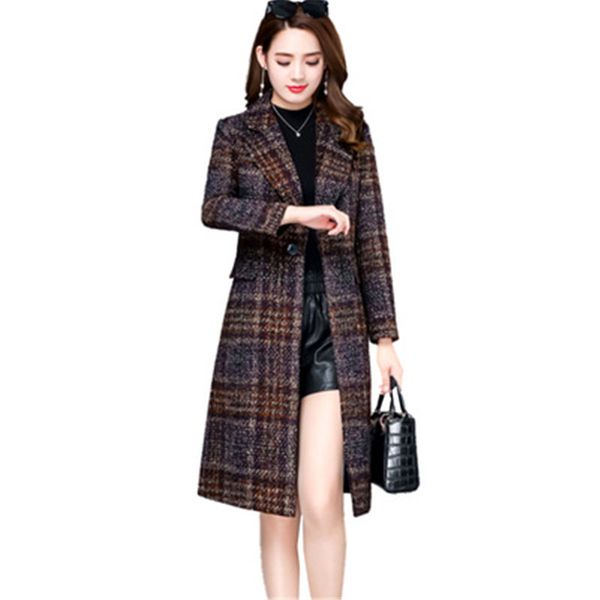 thick plaid woolen coat female mid-length 2020 autumn and winter women new korean fashion woolen overcoats large size 4xl as1327, Black
thick plaid woolen coat female mid-length 2020 autumn and winter women new korean fashion woolen overcoats large size 4xl as1327, Black