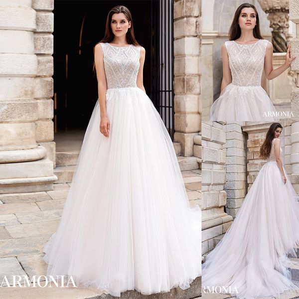 modest tmarmonia a line wedding dresses spaghetti sleeveless tulle lace sequins beads wedding gowns floor length robe de mariée, White
modest tmarmonia a line wedding dresses spaghetti sleeveless tulle lace sequins beads wedding gowns floor length robe de mariée, White