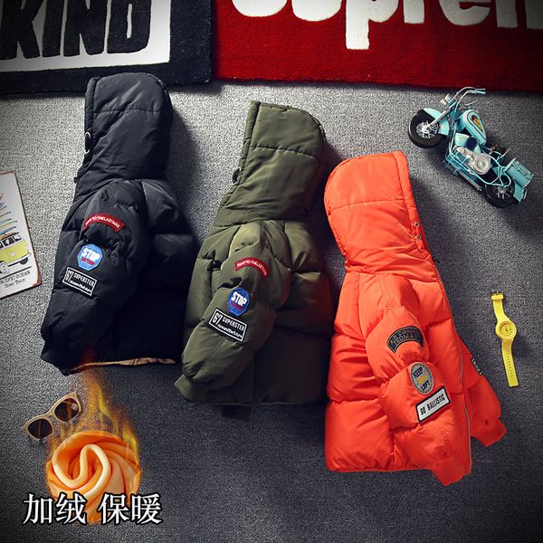 2018 fashion winter jacket for boys parkas children outerwear coat hooded kids warm cotton padded clothes short boy jacket, Blue;gray
2018 fashion winter jacket for boys parkas children outerwear coat hooded kids warm cotton padded clothes short boy jacket, Blue;gray