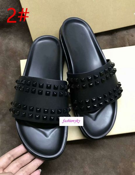 donna studded red bottom slippers designer willow nails soft bottom rubber slippers men rivet spikes flat slippersoriginal box, Black
donna studded red bottom slippers designer willow nails soft bottom rubber slippers men rivet spikes flat slippersoriginal box, Black