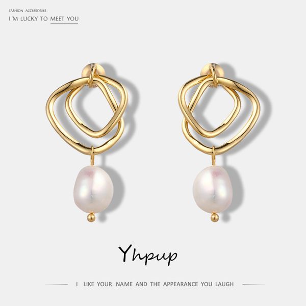 yhpup fashion charm geometric drop natural pearl earrings korean romantic ladies party wedding exquisite earrings jewelry gift, Silver
yhpup fashion charm geometric drop natural pearl earrings korean romantic ladies party wedding exquisite earrings jewelry gift, Silver