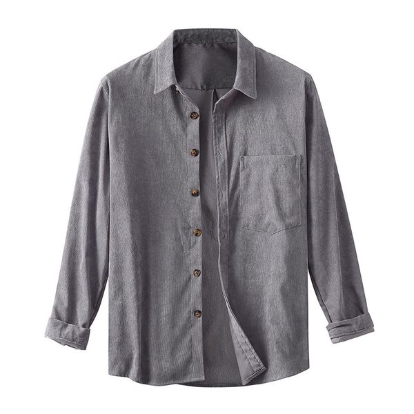 klv shirts mens corduroy solid color shirt chest pocket turn down collar shirt casual long sleeve shirts soft comfortable, White;black
klv shirts mens corduroy solid color shirt chest pocket turn down collar shirt casual long sleeve shirts soft comfortable, White;black