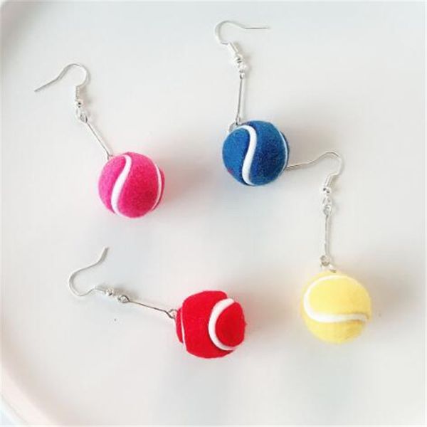 1pair funny tennis balls dangle earrings for women punk drop earrings jewelry fashion accessories vintage alloy gift, Silver
1pair funny tennis balls dangle earrings for women punk drop earrings jewelry fashion accessories vintage alloy gift, Silver