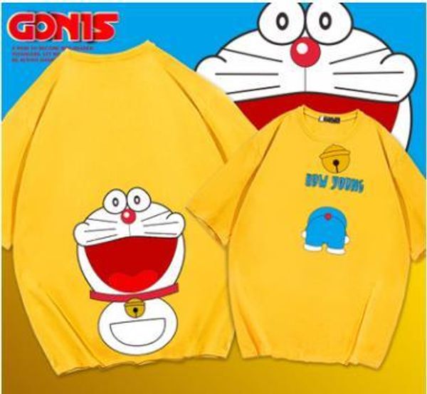 2020 new short-sleeved t-shirt men and women summer korean version of the cartoon robot cat doraemon loose half sleeve, White;black
2020 new short-sleeved t-shirt men and women summer korean version of the cartoon robot cat doraemon loose half sleeve, White;black