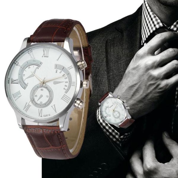 geometry calendar design male wrist watches retro design leather sport men watches luxury business men watch relogios masculino, Slivery;brown
geometry calendar design male wrist watches retro design leather sport men watches luxury business men watch relogios masculino, Slivery;brown