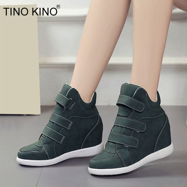 tino kino women buckle strap ankle boots ladies height increasing boots winter warm female fashion casual platform woman shoes, Black
tino kino women buckle strap ankle boots ladies height increasing boots winter warm female fashion casual platform woman shoes, Black