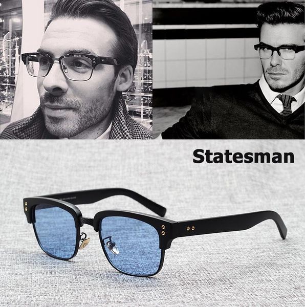 new fashion the statesman beckham sunglasses eyewear frame vintage design myopia optical oculos de grau sol, White;black
new fashion the statesman beckham sunglasses eyewear frame vintage design myopia optical oculos de grau sol, White;black