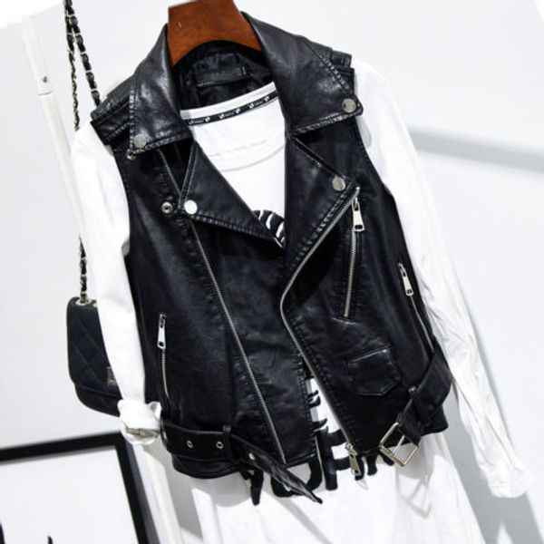 fashion women vest faux leather waistcoat gilet biker sleeveless jacket vintage coats tracksuit wintercoat vest s-4xl, Black;white
fashion women vest faux leather waistcoat gilet biker sleeveless jacket vintage coats tracksuit wintercoat vest s-4xl, Black;white