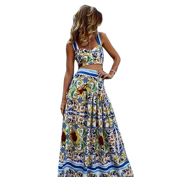 2020 boho new women two piece set crop long skirt floral printed strapless bandage ruffles high waist casual suit, White
2020 boho new women two piece set crop long skirt floral printed strapless bandage ruffles high waist casual suit, White