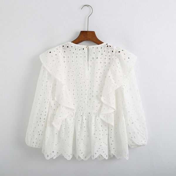 women blouse white shirt summer 2020 new fashion hollow out embroidery lace shirt pullover top
women blouse white shirt summer 2020 new fashion hollow out embroidery lace shirt pullover top