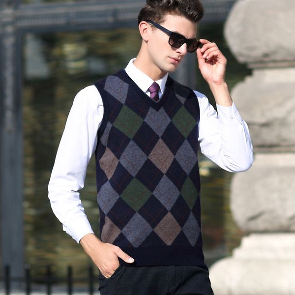 men's sweaters vest fashion casual style men wool pullover sweater vest winter v-neck argyle shaped knitting sweaters, Black;white
men's sweaters vest fashion casual style men wool pullover sweater vest winter v-neck argyle shaped knitting sweaters, Black;white
