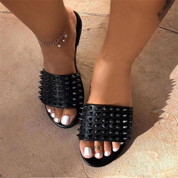 summer slippers women flat home slippers flip flops fashion rivet outdoor beach sandals women casual slides slipper, Black
summer slippers women flat home slippers flip flops fashion rivet outdoor beach sandals women casual slides slipper, Black