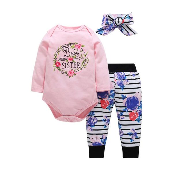new arrival 2020 infant baby girls clothing beautiful letter print romper jumpsuit floral striped pants outfits set costumes, White
new arrival 2020 infant baby girls clothing beautiful letter print romper jumpsuit floral striped pants outfits set costumes, White