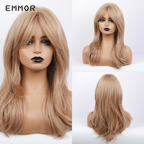 emmor long wavy medium blonde hair wig with bangs for black white women daily use heat resistant synthetic cosplay lolita wigs
emmor long wavy medium blonde hair wig with bangs for black white women daily use heat resistant synthetic cosplay lolita wigs