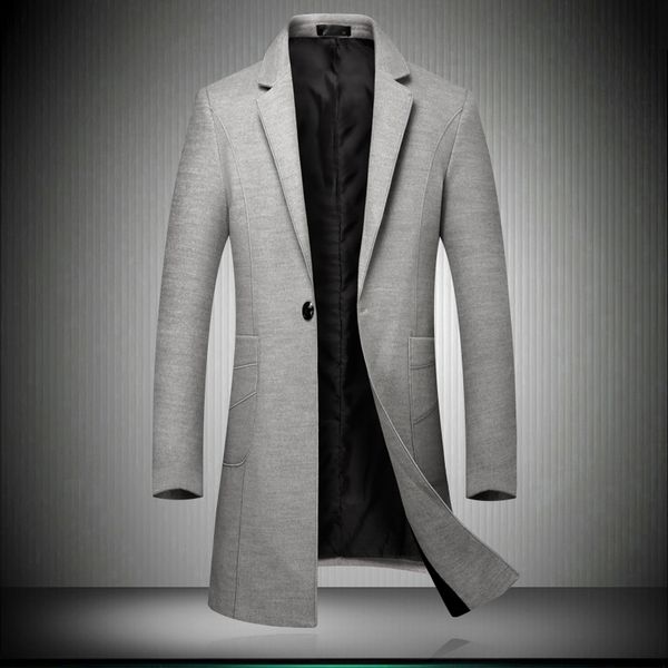 mens winter wool jacket men's high-quality wool coat casual slim collar coat men's long cotton collar trench, Black
mens winter wool jacket men's high-quality wool coat casual slim collar coat men's long cotton collar trench, Black
