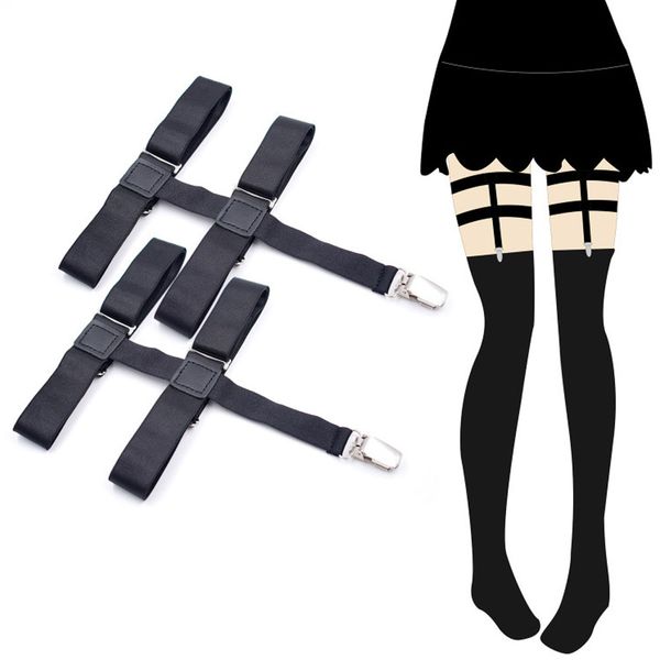 1 pair women's stockings anti-skid garter fashion leg loop sling clip women's stockings metal clip garter, Black;white
1 pair women's stockings anti-skid garter fashion leg loop sling clip women's stockings metal clip garter, Black;white