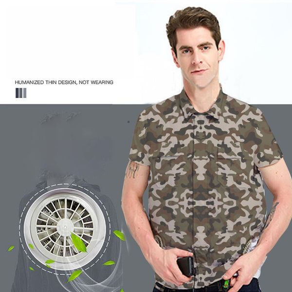 heat prevention work cloth summer cooling air conditioning clothing with fan cooling clothing men quick drying adjustable size, Gray;blue
heat prevention work cloth summer cooling air conditioning clothing with fan cooling clothing men quick drying adjustable size, Gray;blue