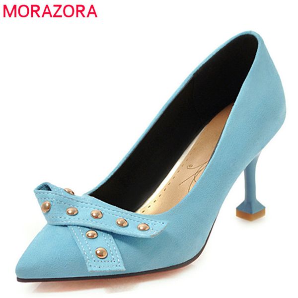 morazora, novedad de 2019, zapatos de tacón fino para mujer, zapatos con remaches a la moda para primavera y verano, zapatos de vestir para, Black
morazora, novedad de 2019, zapatos de tacón fino para mujer, zapatos con remaches a la moda para primavera y verano, zapatos de vestir para, Black