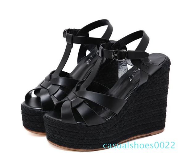 designer sandals ladies wedge sandals knitted straw woven platform shoes luxury women slides size 35 to 40 c22, Black
designer sandals ladies wedge sandals knitted straw woven platform shoes luxury women slides size 35 to 40 c22, Black