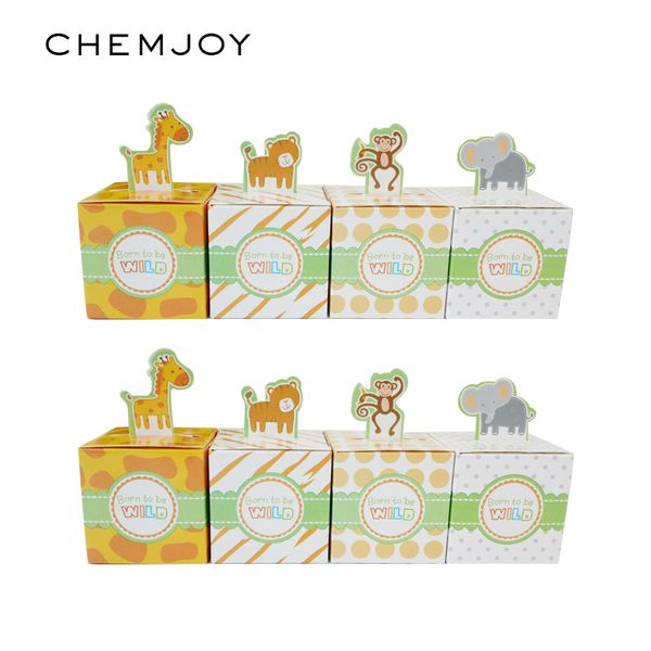 50pcs cute animal paper party favor boxes candy treat packaging boxes jungle theme party gift box birthday supplies decor
50pcs cute animal paper party favor boxes candy treat packaging boxes jungle theme party gift box birthday supplies decor