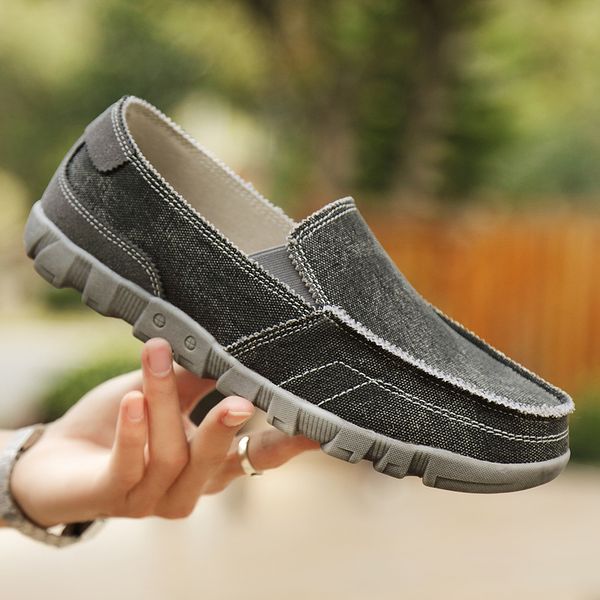 luxury canvas shoes men casual shoes breathable loafers comfort denim flat black blue eur size 39-48
luxury canvas shoes men casual shoes breathable loafers comfort denim flat black blue eur size 39-48