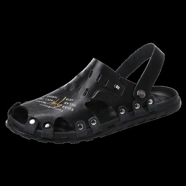 sandals 2021 men breathable leather beach fashion lightweight casual shoes comfortable slippers rubber, Black
sandals 2021 men breathable leather beach fashion lightweight casual shoes comfortable slippers rubber, Black
