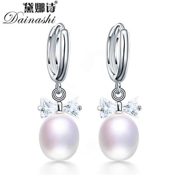 dainashi 100% genuine natural freshwater oval pearl earrings 925 sterling silver bow-knot drop earrings for women fine jewelry, Golden;silver
dainashi 100% genuine natural freshwater oval pearl earrings 925 sterling silver bow-knot drop earrings for women fine jewelry, Golden;silver