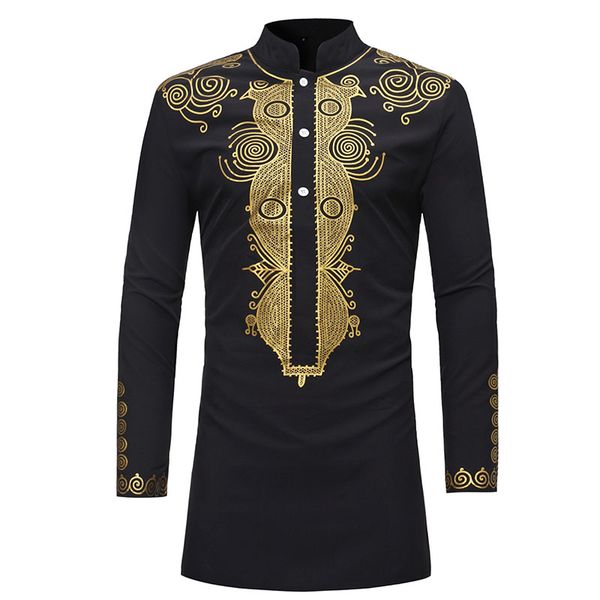 men's african black golden dashiki print long sleeves button shirt stand high collar tribal folk tunic for plus size, Red
men's african black golden dashiki print long sleeves button shirt stand high collar tribal folk tunic for plus size, Red