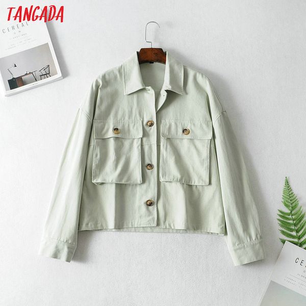 tangada women chic green jacket fashion pockets jackets oversized street wear women's outerwear fn104, Black;brown
tangada women chic green jacket fashion pockets jackets oversized street wear women's outerwear fn104, Black;brown