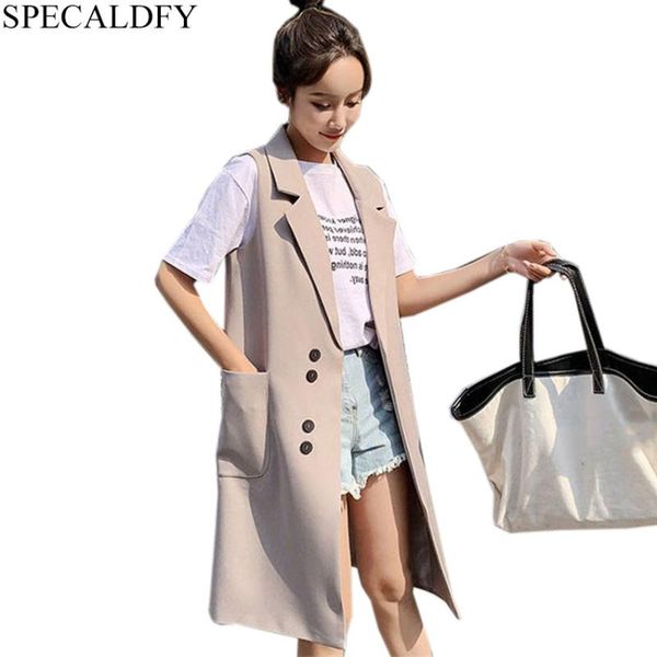 women long blazer vest elegant office lady coat female waistcoat causal suits sleeveless jacket plus size chalecos mujer, Black;white
women long blazer vest elegant office lady coat female waistcoat causal suits sleeveless jacket plus size chalecos mujer, Black;white