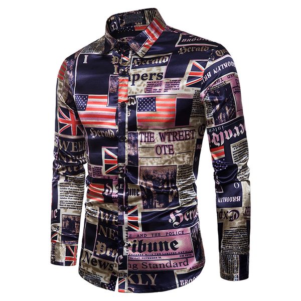 men silk shirt fashion autumn smooth fabric casual multicolor flag print dress shirts camisa social masculina, White;black
men silk shirt fashion autumn smooth fabric casual multicolor flag print dress shirts camisa social masculina, White;black