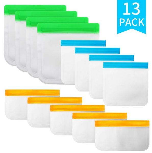 13 pcs reusable storage bag sealed vegetable and fruit snacks frozen bag refrigerator fresh transparent bags
13 pcs reusable storage bag sealed vegetable and fruit snacks frozen bag refrigerator fresh transparent bags