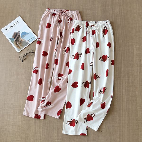 women's sleepwear summer cotton loose pajamas pants elastic waist bottoms sleep wear for women cartoon printing lounge, Black;red
women's sleepwear summer cotton loose pajamas pants elastic waist bottoms sleep wear for women cartoon printing lounge, Black;red