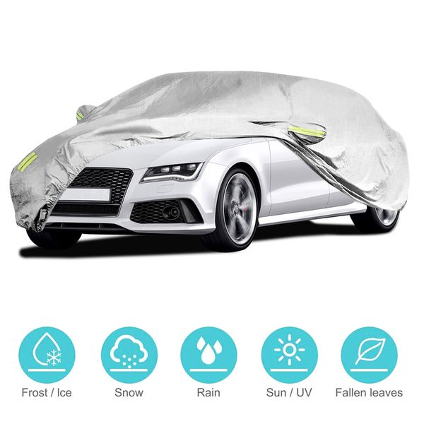 silver car cover universal outdoor sun uv protection covers dustproof rainproof snow protection cover exterior accessories
silver car cover universal outdoor sun uv protection covers dustproof rainproof snow protection cover exterior accessories