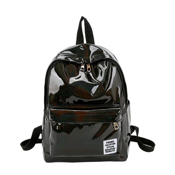 women hologram laser pvc travel backpacks teenage girls shoulder school bags