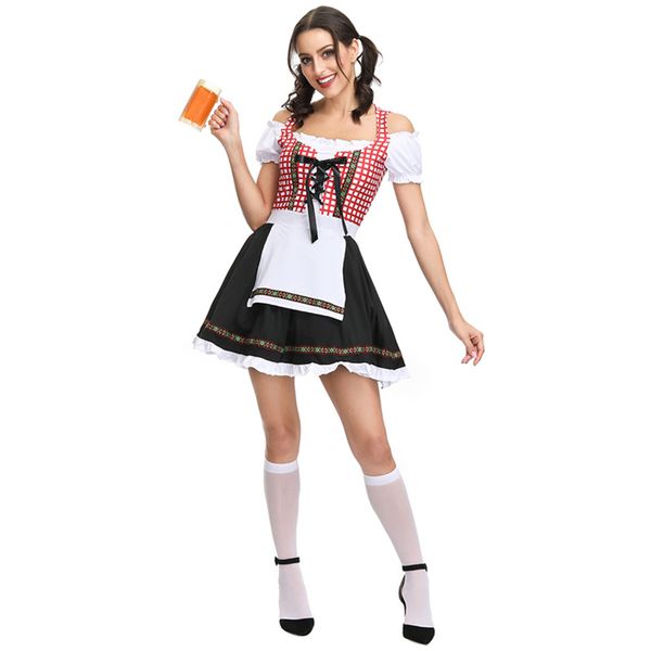 women dirndl oktoberfest costume german wench maid uniforms bavarian heidi beer girl costume carnival party fancy dress, Silver
women dirndl oktoberfest costume german wench maid uniforms bavarian heidi beer girl costume carnival party fancy dress, Silver
