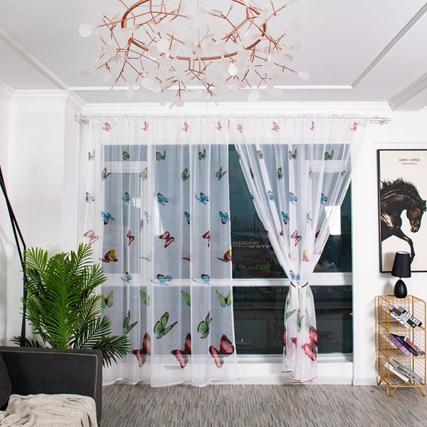 2pcs butterfly leaves sheer tulle curtains for living room modern window treatments voile curtain drape valance window screening
2pcs butterfly leaves sheer tulle curtains for living room modern window treatments voile curtain drape valance window screening