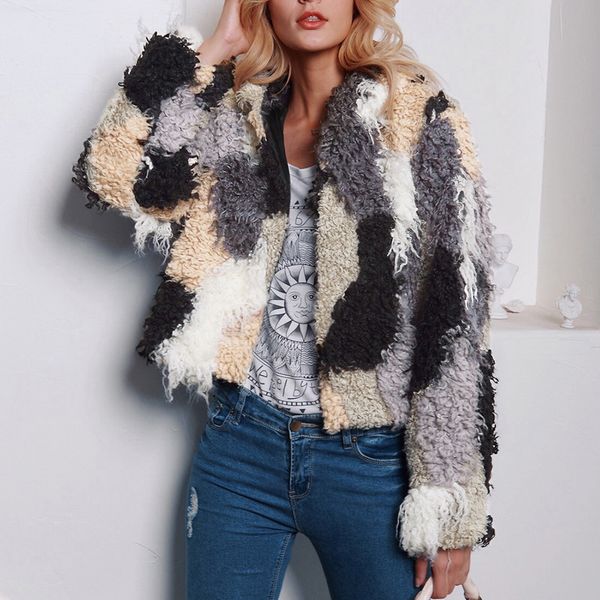 heflashor 2019 autumn man-made fur outwear coats short faux fur jackets short womens female large 3xl mixed colorful coats, Black
heflashor 2019 autumn man-made fur outwear coats short faux fur jackets short womens female large 3xl mixed colorful coats, Black