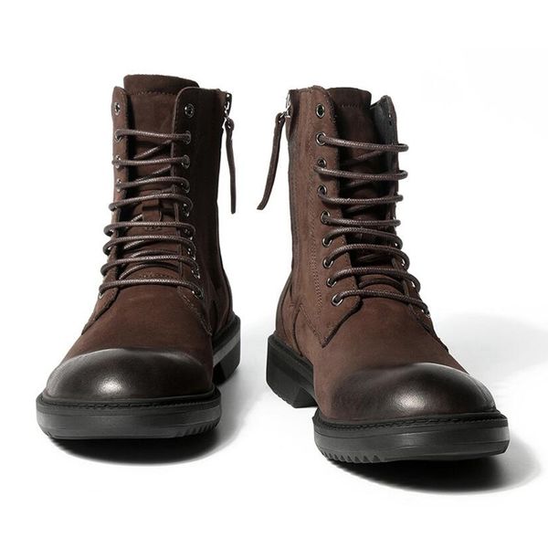 Mens Genuine Leather Lace Up Mid-calf Retro Boots Casual Zip Winter Fur Lined Motorcycle Boots
Mens Genuine Leather Lace Up Mid-calf Retro Boots Casual Zip Winter Fur Lined Motorcycle Boots