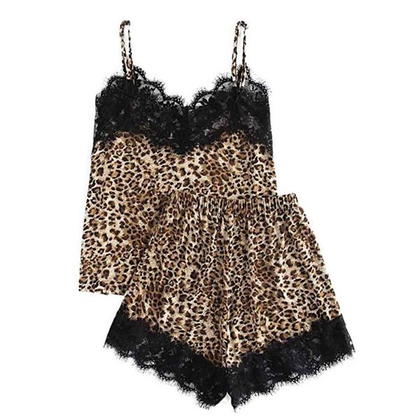 sleepwear set sling sleepwear lingerie lace leopard print underwear and shorts pajama set bayan gecelikler, Black;red
sleepwear set sling sleepwear lingerie lace leopard print underwear and shorts pajama set bayan gecelikler, Black;red