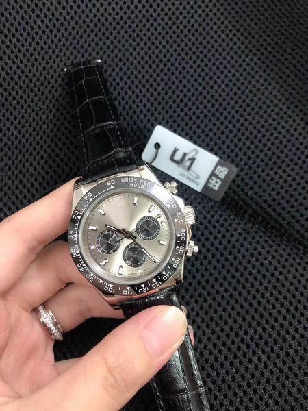 sale u1 factory male wristwatch automatic mechanical 40mm dial leather strap sapphire glass mens watch, Slivery;brown 
sale u1 factory male wristwatch automatic mechanical 40mm dial leather strap sapphire glass mens watch, Slivery;brown